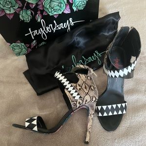 Taylor Says Snakeskin Heels